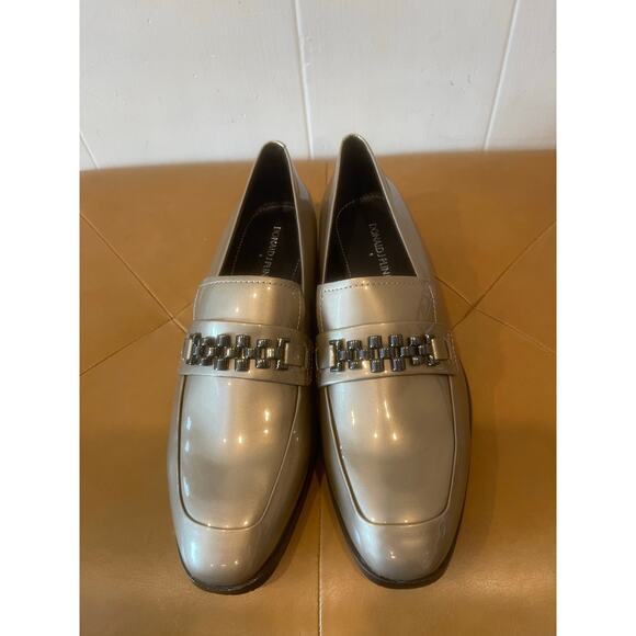 Donald J. Pliner Leeza Patent Leather Loafer Metalic Champagne Dress Shoe Size 9 - Picture 1 of 8